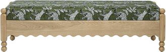 TOV Furniture Tov Furniture Thelma Leopard Jacquard Bench