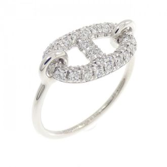 Herm&egrave;s White Gold (18K) Band Ring (Pre-Owned)