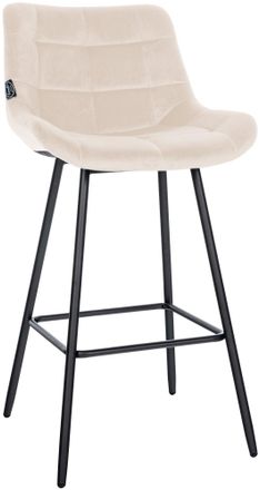 Clp Clp - Taburete De Bar Weston Crema Terciopelo
