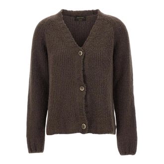 Gran Sasso Wollen vest met V-hals - Dames - Truien - Bruin - Maat: M Wol