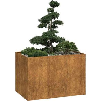 vidaXL Jardinera Oxidada 120x80x80 Cm Acero Corten Vidaxl