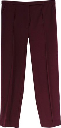 Dorothee Schumacher Burgundy Summer Cruise Trousers Size XL