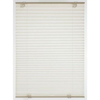 Gardinia Plissettata Solo con Ventose, Tenda Pieghevole Opaca, Parti per Il Montaggio Incluse, 2 Binari in Alluminio, Crema, 100 x 130 cm (LxH), Metallo