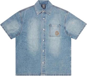 Billionaire Boys Club Heren, Overhemden, Blauw, Maat: XS Denim
