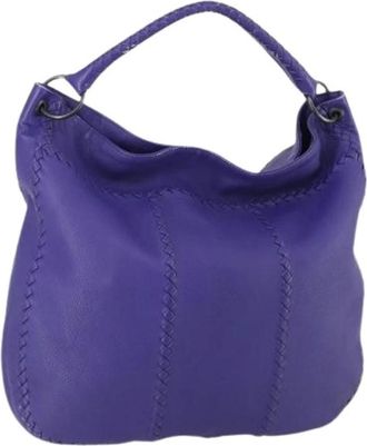 Bottega Veneta Pre-owned Shoulder Bags, female, Purple, Size: ONE SIZE Pre-owned Vintage Shoulder Bag