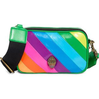 Kurt Geiger Kensington Leather Camera Bag in Green Multi at Nordstrom Rack