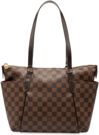 Louis Vuitton Brown Pvc Leather Shoulder Bag Tote Bag (Pre-Owned)