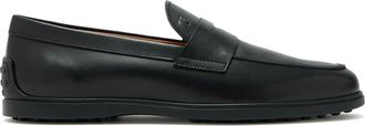 Tod's Calfskin Moccasin With Monogram Masks