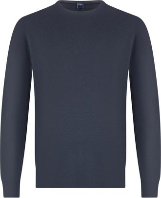 Fedeli Truien - Heren - Cashmere truien - Blauw - L - Truien & Vesten