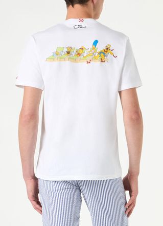 MC2 Saint Barth Man Cotton T-shirt With Simpson Family Print The Simpson Special Edition