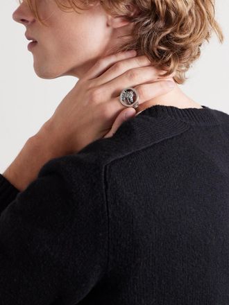 Enfants Riches Deprimes Dog in Restraint Sterling Silver Ring