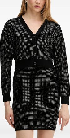 Guess Co Cardigan con cristalli - Nero
