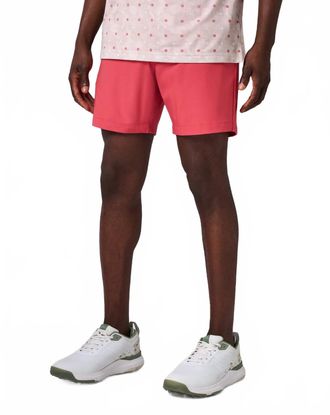 Travis Mathew Wanderlust Short In Garnet Rose Print