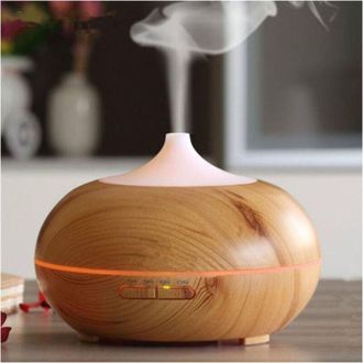 OEM Difusor De Aceites Esenciales De 400 Ml, Humidificador De Aire De Vapor Fr&iacute;o, Difusor El&eacute;ctrico De Fragancias Arom&aacute;ticas Con 7 Colores Cambiantes Y Ap