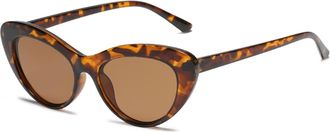 Generic Cat Eye Triangle Street Shooting Men and For Women Sunglasses Outdoor Vacation Sunshade (Color : C, Size : Medium)