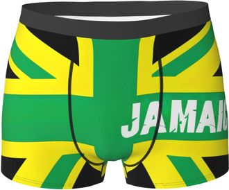 AOOEDM Jamaica Flag Jamaican Underwear MenS Breathable Boxer Briefs Soft Shorts Comfortable Printed Underwear