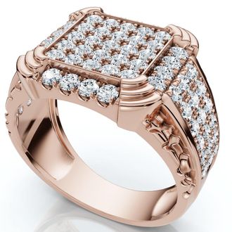 Pompeii3 2Ct Mens Diamond Ring in 14k Gold Lab Grown