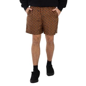 Bally Pennant Printed Silk Shorts, Size Medium