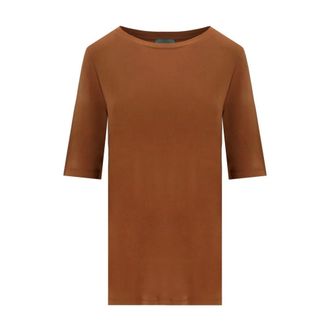 Max Mara T-Shirts, female, Brown, Size: M Mirto Top