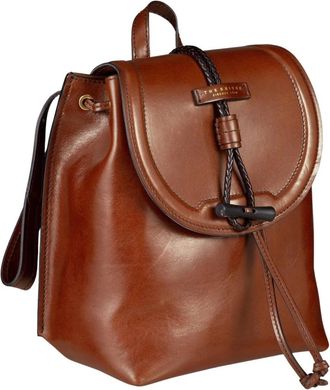 The Bridge Bruine leren rugzak Unisex - Dames - Rugzakken - Bruin - ONE Size - Leer - Tassen