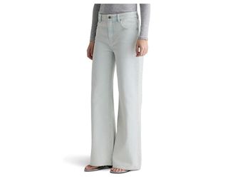 AG - Adriano Goldschmied Saige Mid-Rise Wide Leg in Luminance Womens Jeans Luminance : 27 31, Cotton/Denim/Synthetic