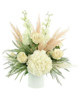 Creative Displays Inc. Mixed Floral Arrangement With Peach Pampas Grass