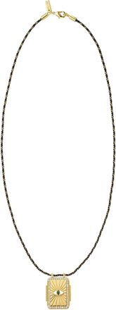 Mya Bay Eye Boheme necklaces - women - Polyester/24kt Gold Plated Brass/Semi-Precious Stones - One Size - GOLDEN