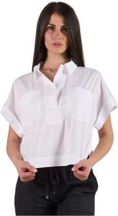 Ralph Lauren Shirt met korte mouwen - Dames - Blouses - Wit - XS - Katoen - Overhemden