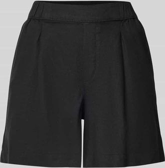 s.Oliver Red Label Relaxed Fit Shorts aus Leinen-Viskose-Mix in Black, Größe 36