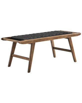 ModWay Saoirse 47In Wove Rope Wood Bench