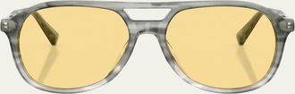 Brunello Cucinelli 56MM Aviator Sunglasses