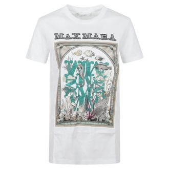Max Mara T-Shirts, female, White, Size: XS Max Mara T-shirts and Polos