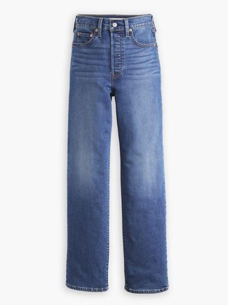 Levi's Womens The Last Straw Ribcage Full Length Jean - Blue - Size 25W/30L