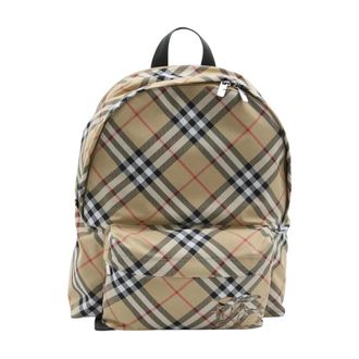 Burberry Tassen, Heren, Beige, ONE Size, Haymarket Check Rugzak