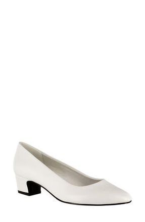 Easy Street Prim Block Heel Pump in White at Nordstrom Rack, Size 6.5
