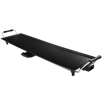 Costway Costway - Placa De Parrilla El&eacute;ctrica 1800w Parrilla Con Revestimiento Antiadherente Incluye 6 Esp&aacute;tulas Y Termostato Regulable Para Fiesta