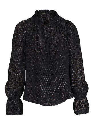 Veronica Beard Maxime blouse met ruches - Zwart