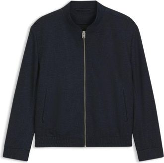 HUGO BOSS Slim-fit jacket in micro-printed stretch fabric