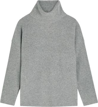 Eileen Fisher Maglione a coste con collo alto - Grigio