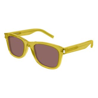 Saint Laurent SL 51 Zonnebril - Heren - Accessoires - Geel - Maat: 50 MM
