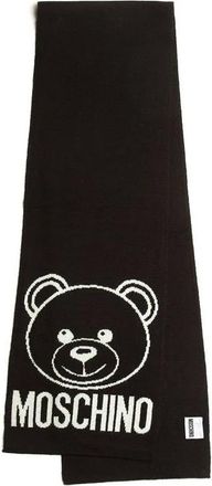 Moschino Accessoires, Dames, Zwart, ONE Size, Wol, Sjaals