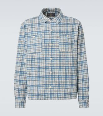 Ralph Lauren Plaid cotton and linen jersey shirt