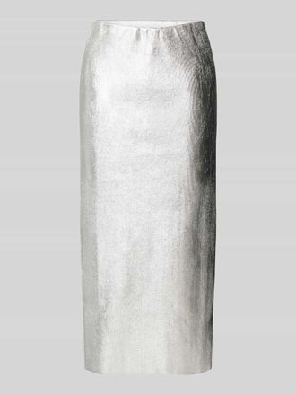 Smith & Soul Maxirock mit Effektgarn in Silber, Größe XS