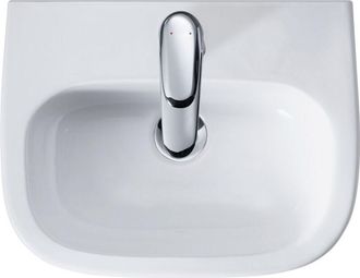 Duravit Duravit D-Code lavabo, con agujero para grifo, con rebosadero