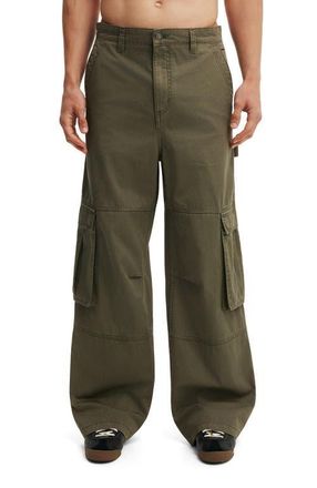 Cotton On Mens Super Baggy Cargo Pant in Military at Nordstrom, Size 28