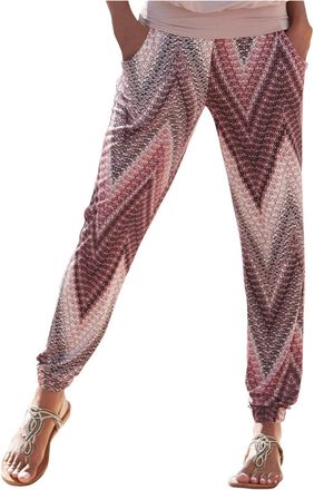 Generic Womens Straight Leg Loose Boho Pants Casual Elastic Waist Trousers Patterned High Waist Trousers Summer Holiday Comfy Pants Full Length Loose Fit Pock