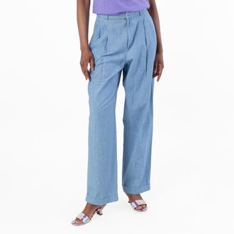 Polo Ralph Lauren Cotton Wide-Leg Trousers, Size 4