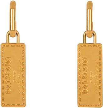 Balmain Signature Tubular Oorbellen - Dames - Oorbellen - Geel - ONE Size - Accessoires