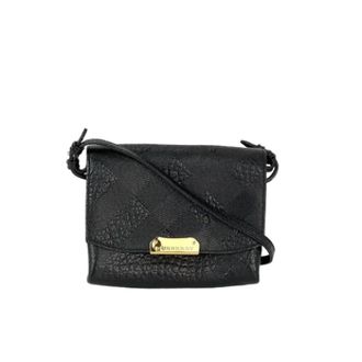 Burberry Pre-owned Cross Body Bags, female, Black, Size: ONE SIZE Pre-owned Leather Crossbody Bag