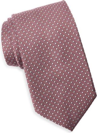 Nordstrom Tepper Dot Cotton Jacquard Tie in Pink at Nordstrom